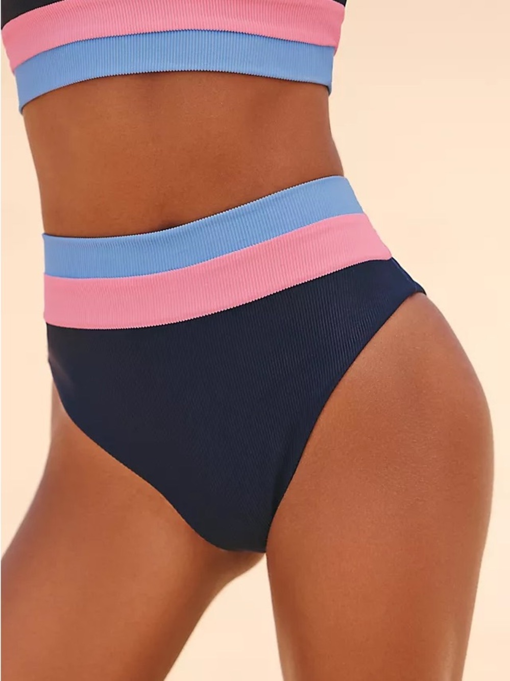 Beach Riot • nwot heidi High-Waist Ribbed Bikini Bottom